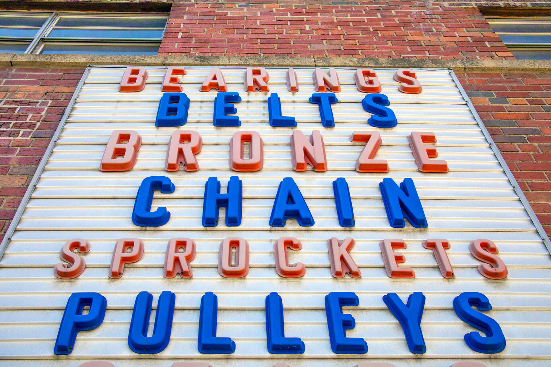 Stock image of store sign